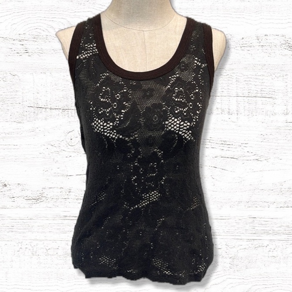 { Three Dots } - Lace Tank Top
